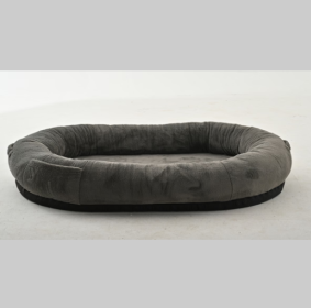 Large Dark Grey Human Dog Bed