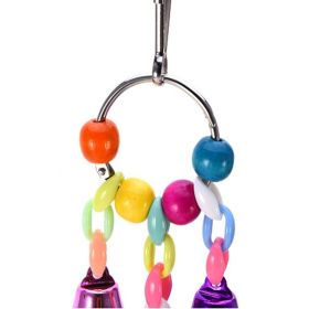 Bird Wind Chime With Bell; Hanging Bell Chain Parrot Toys; Funny Pet Supplies