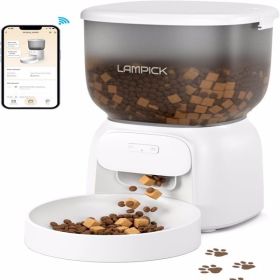 Automatic Cat Feeder - WiFi Cat Food Dispenser with APP Control Up to 15 Portions 10 Meals Per Day