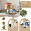 Multicolor Cat Tree with Condo and Platform