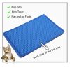 Cat Litter Mat; Kitty Litter Trapping Mat; Double Layer Mats with MiLi Shape Scratching design; Urine Waterproof; Easy Clean; Scatter Control 21" x 14