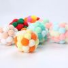 Cat Toy Balls Cat Interactive Toy Plush Artificial Colorful Cats Teaser Toy Pet Supplies Interactive 4CM Mouse Cage Plush Toys