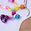 Bird Wind Chime With Bell; Hanging Bell Chain Parrot Toys; Funny Pet Supplies