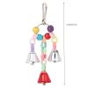 Bird Wind Chime With Bell; Hanging Bell Chain Parrot Toys; Funny Pet Supplies