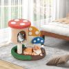 Multicolor Cat Tree with Condo and Platform