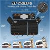 Dog rear seat cover, waterproof car seat protector with side wings, scratch resistant dog rear seat cover