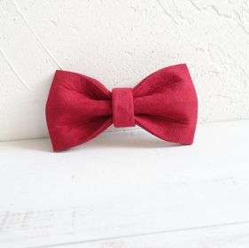 Pet Traction Collar Dog Collar (Option: Red bow tie-XS)