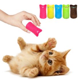 2pcs Funny Cat Pet Toys Molar Cleaning Cat Supplies Catnip Mini Plush Toys Fashion Stuffed Interactive Pet Companion Products (Color: Green, size: 2pcs)