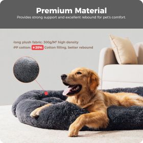 Dog Bed Large Sized Dog, Fluffy Dog Bed Couch Cover, Calming Large Dog Bed, Washable Dog Mat for Furniture Protector,Perfect for Small (Color: As shown)